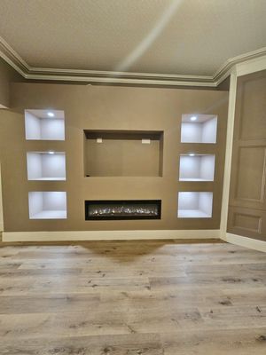 Lounge Media Wall- click for photo gallery